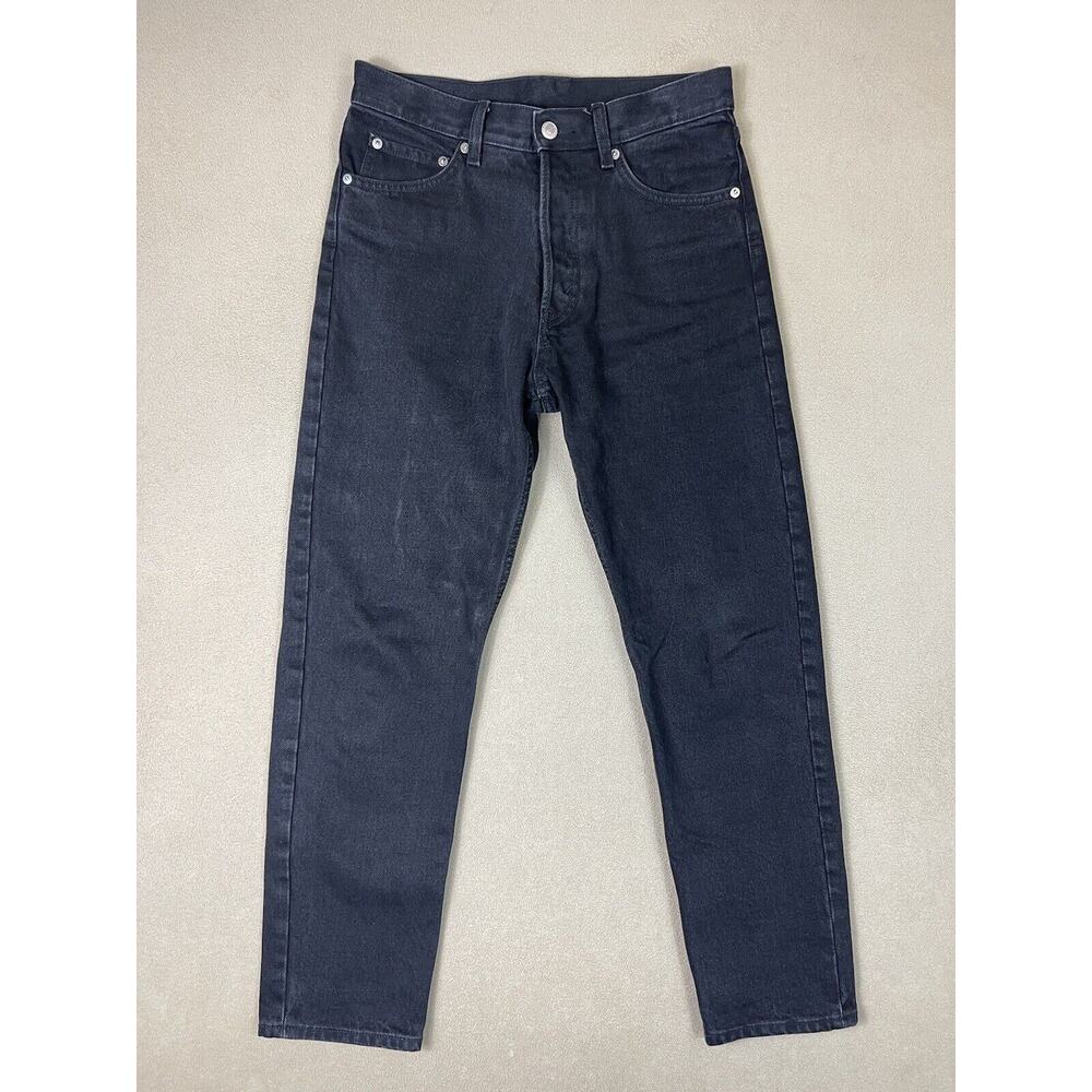 Barrel Jeans Mens 28x30 Black‎ Weekday Tapered Casual Denim Preppy Adult